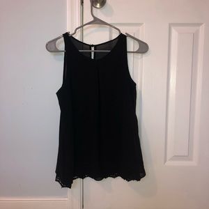 Simple black blouse from Macy’s